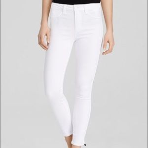 White Paige Horton High Rise Skinny Denim